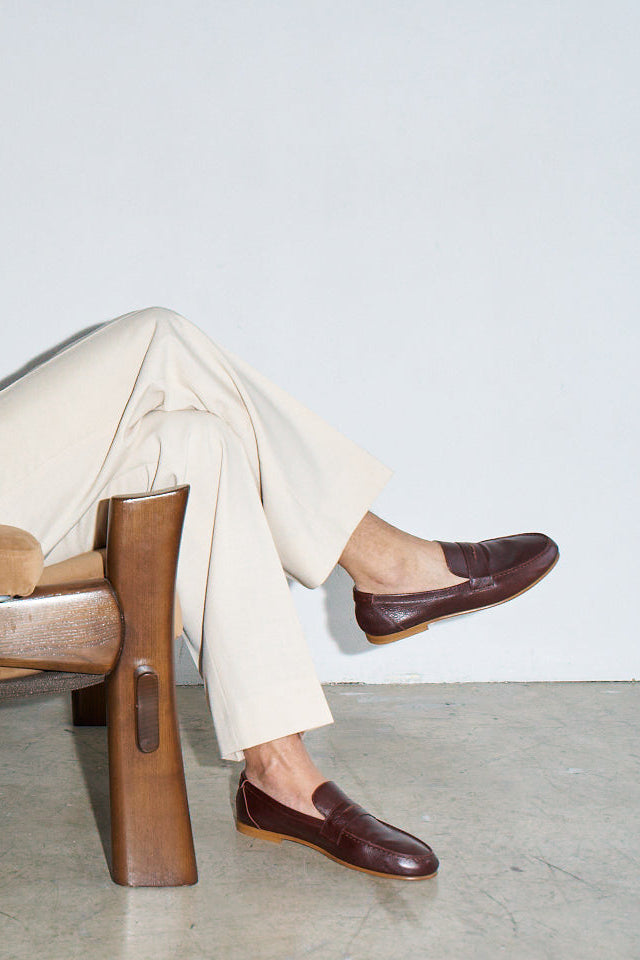 The Men's Penny Loafer in Oxblood