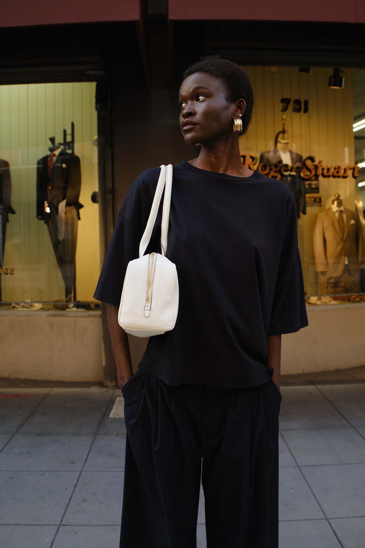 The East West Bag in White
