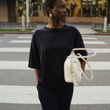 The Draped Tee in Black