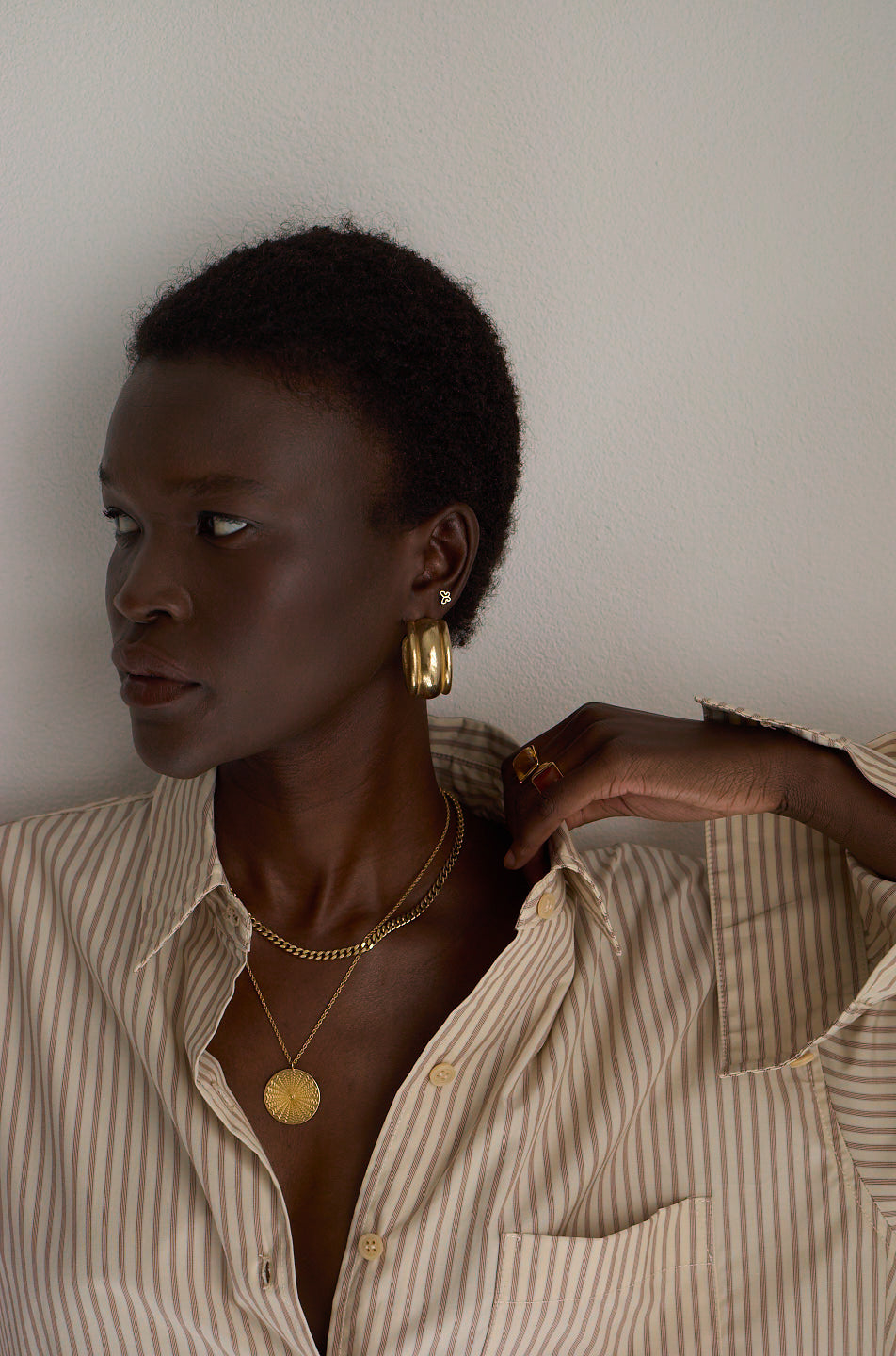The Chaos Sunburst Necklace in Gold
