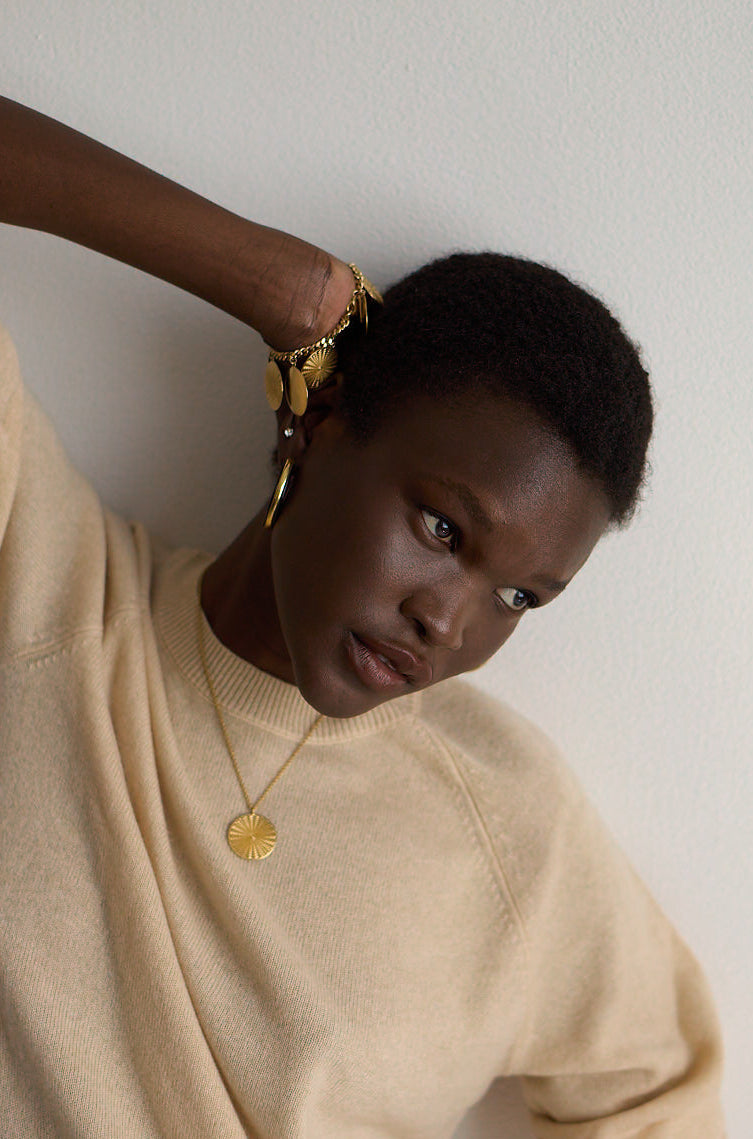 The Chaos Sunburst Necklace in Gold