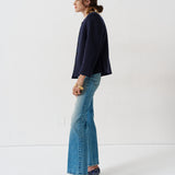 The Petite Crease Jean in Worn Indigo
