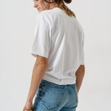 The Petite Crease Jean in Worn Indigo