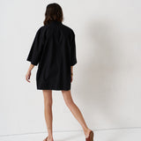 The Caftan Mini Dress in Black