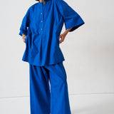 The Caftan Mini Dress in Royal Blue
