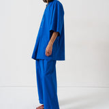The Caftan Mini Dress in Royal Blue