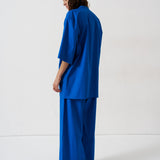 The Caftan Mini Dress in Royal Blue