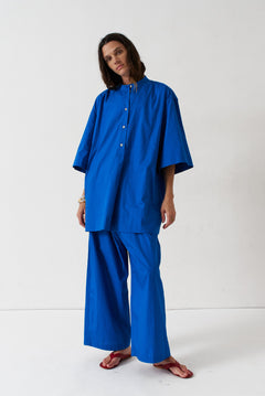 The Caftan Mini Dress in Royal Blue
