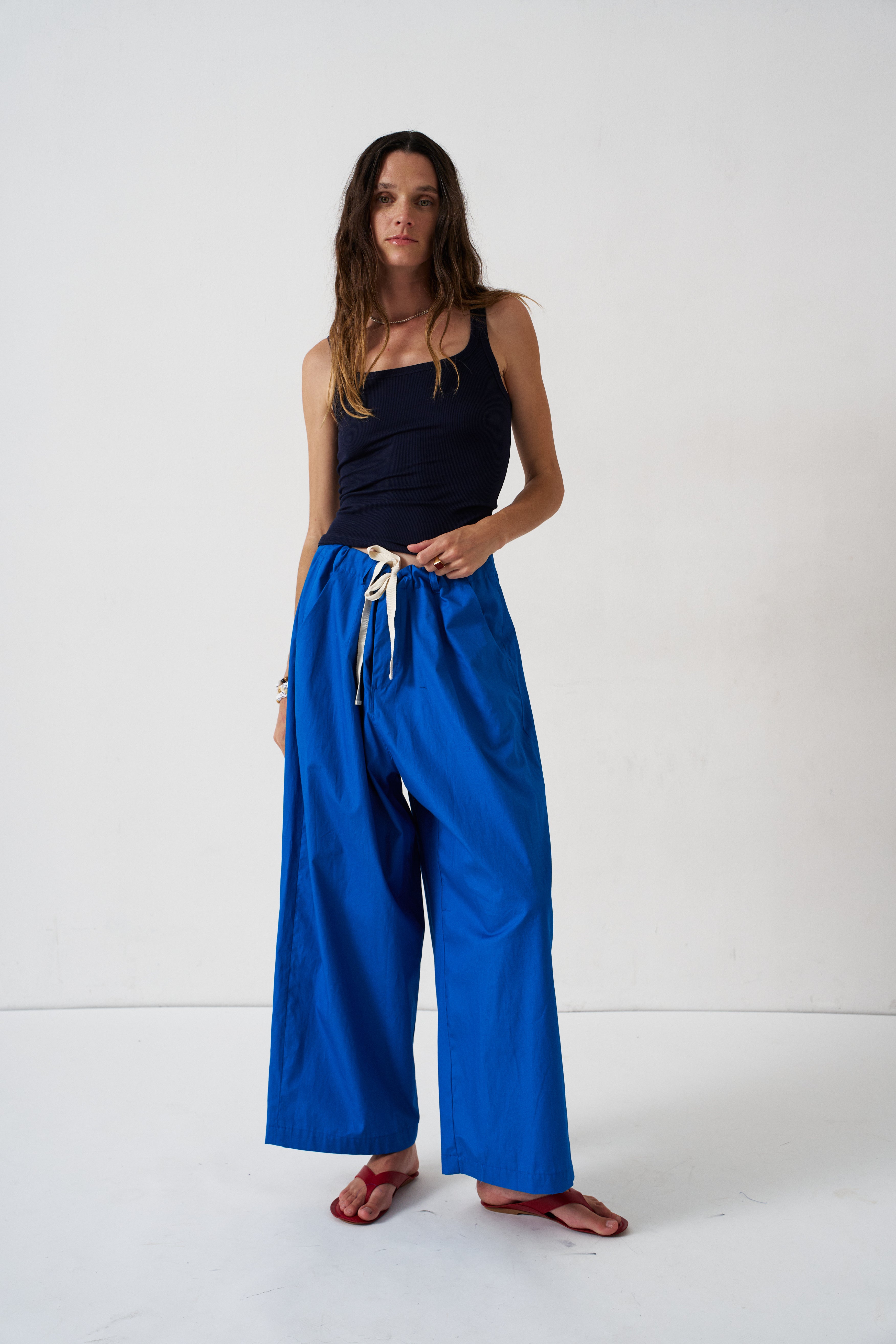 The Lotus Pant in Royal Blue