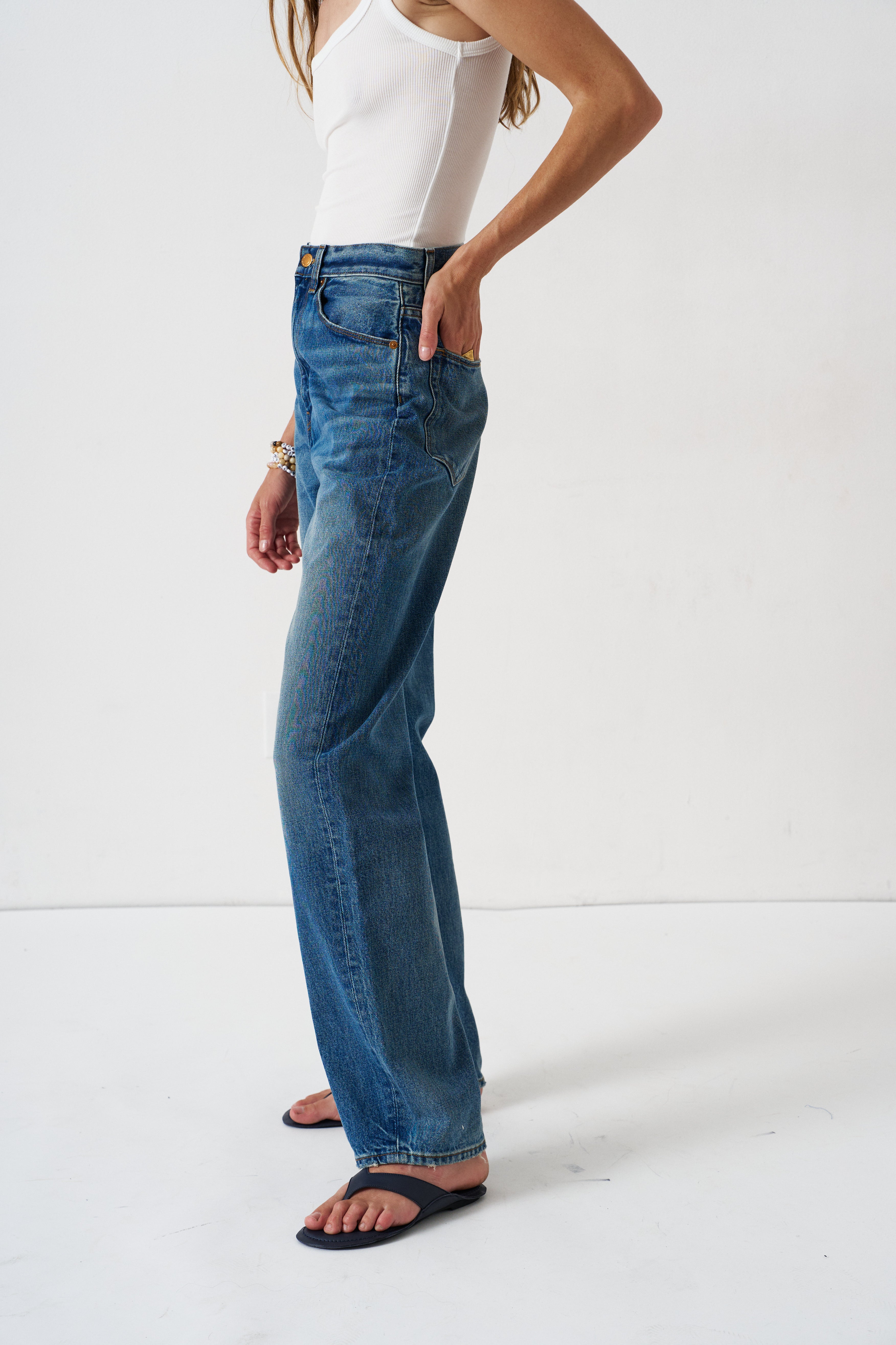 The Fan Jean in Borrego Indigo