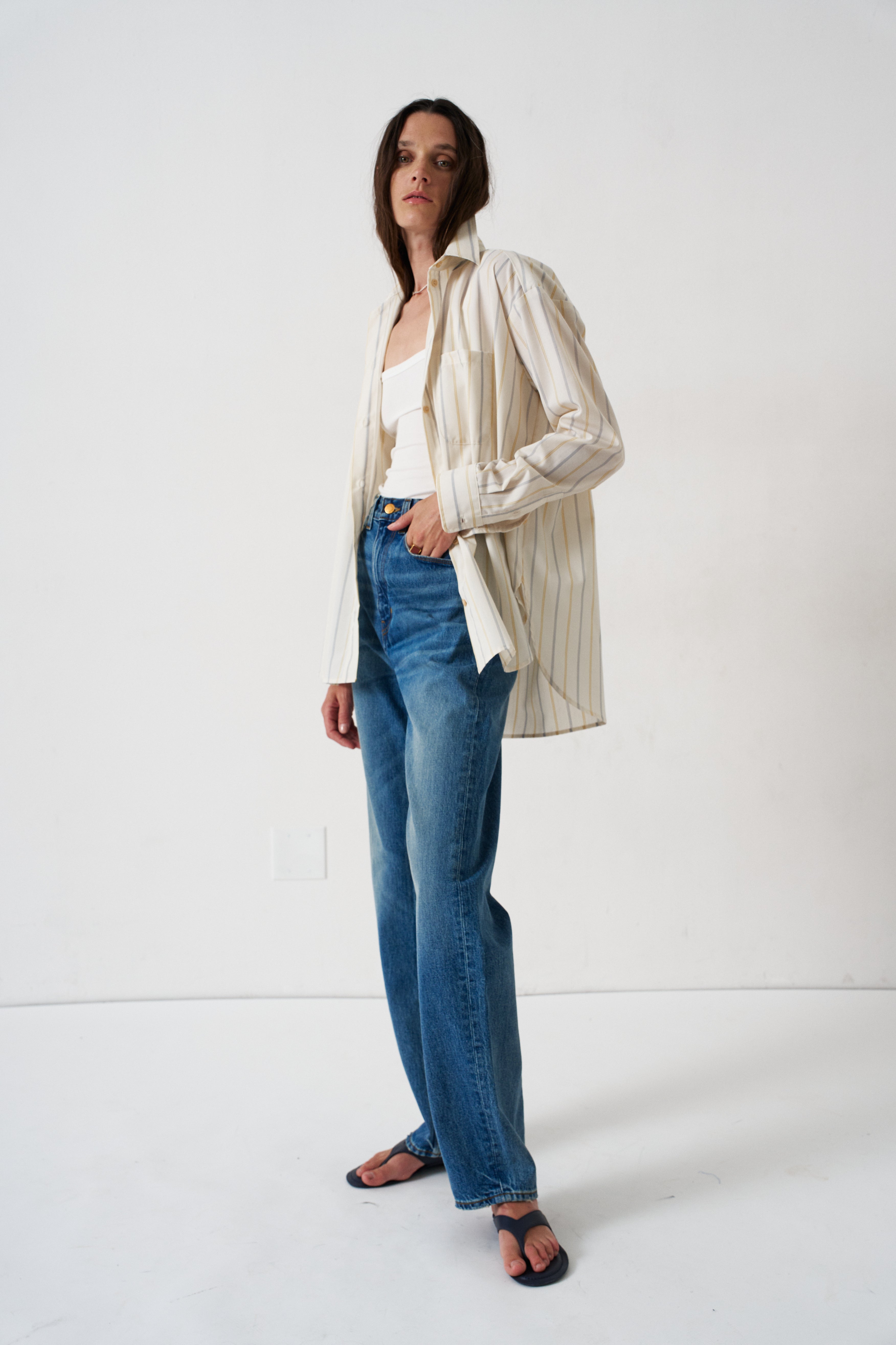 The Fan Jean in Borrego Indigo