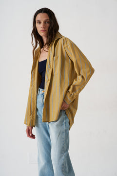 The Essential Shirt in Golden Stripe