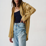 The Essential Shirt in Golden Stripe