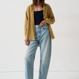 The Essential Shirt in Golden Stripe