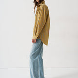 The Essential Shirt in Golden Stripe
