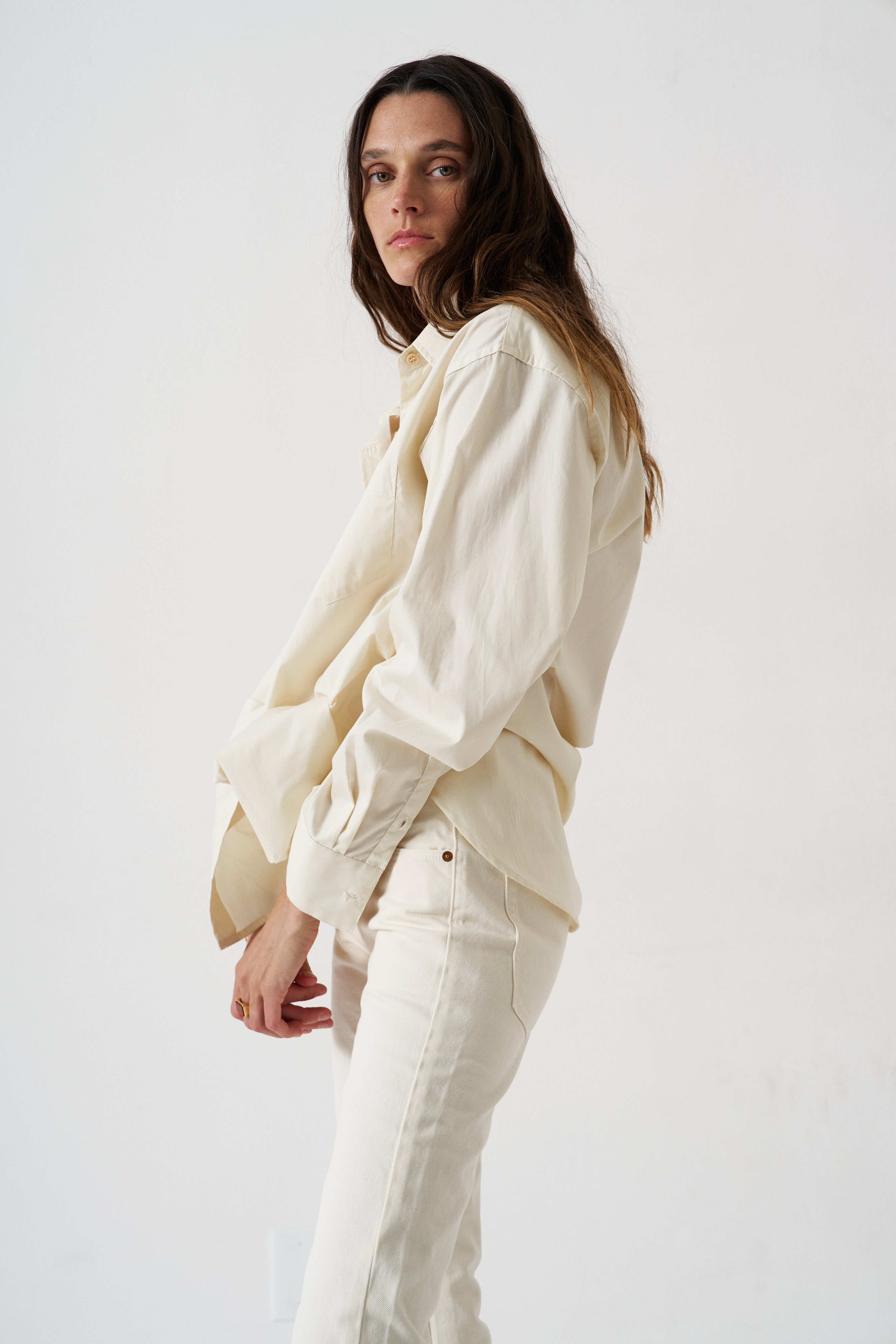 The Weekend Shirt in Ecru