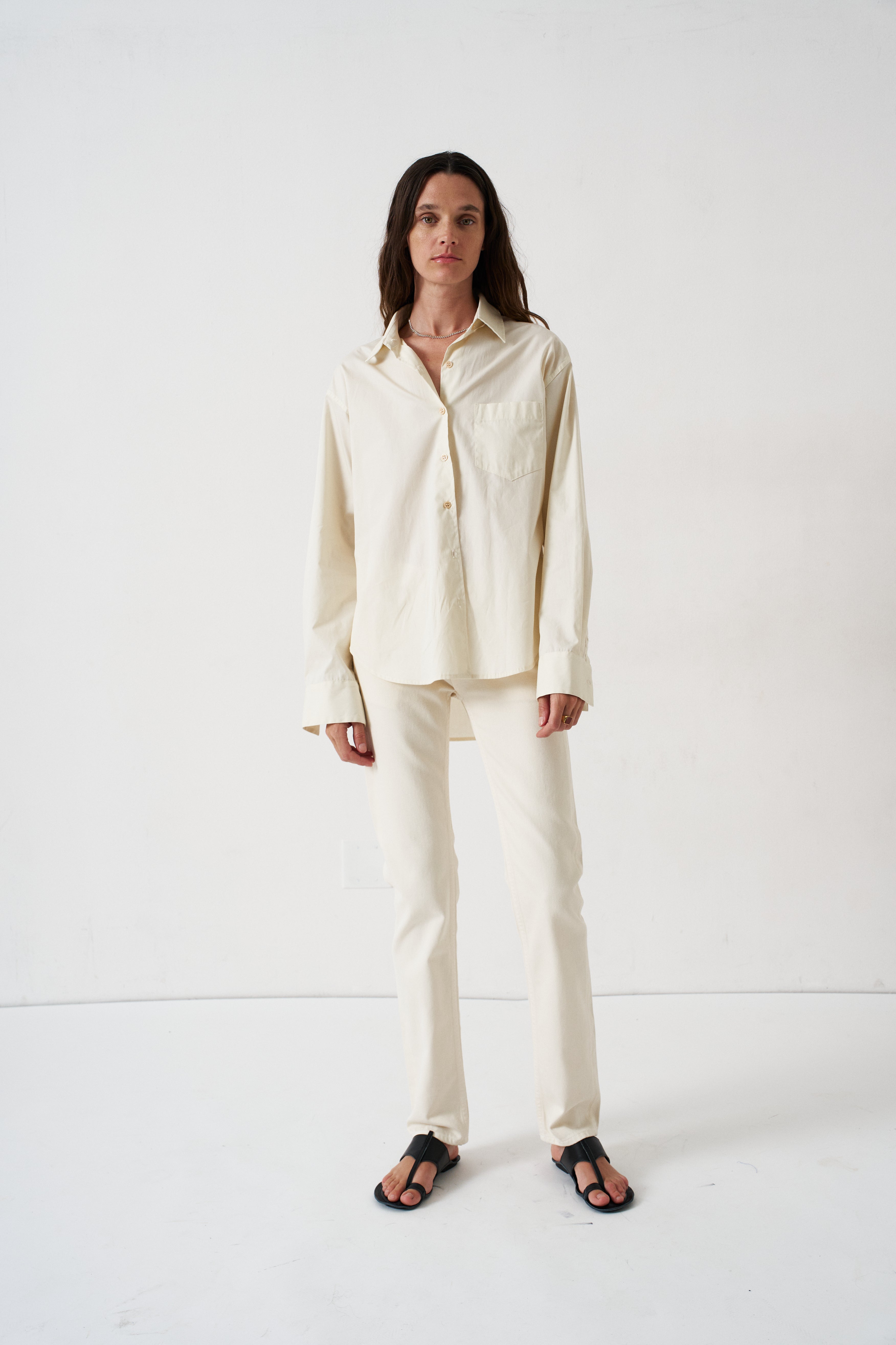 The Weekend Shirt in Ecru