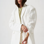 The Linen Oversized Blazer in White