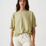 The Draped Tee in Pistachio