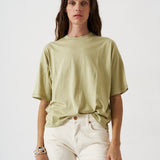 The Draped Tee in Pistachio