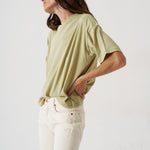 The Draped Tee in Pistachio