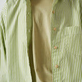 The Weekend Shirt in Lime Stripe