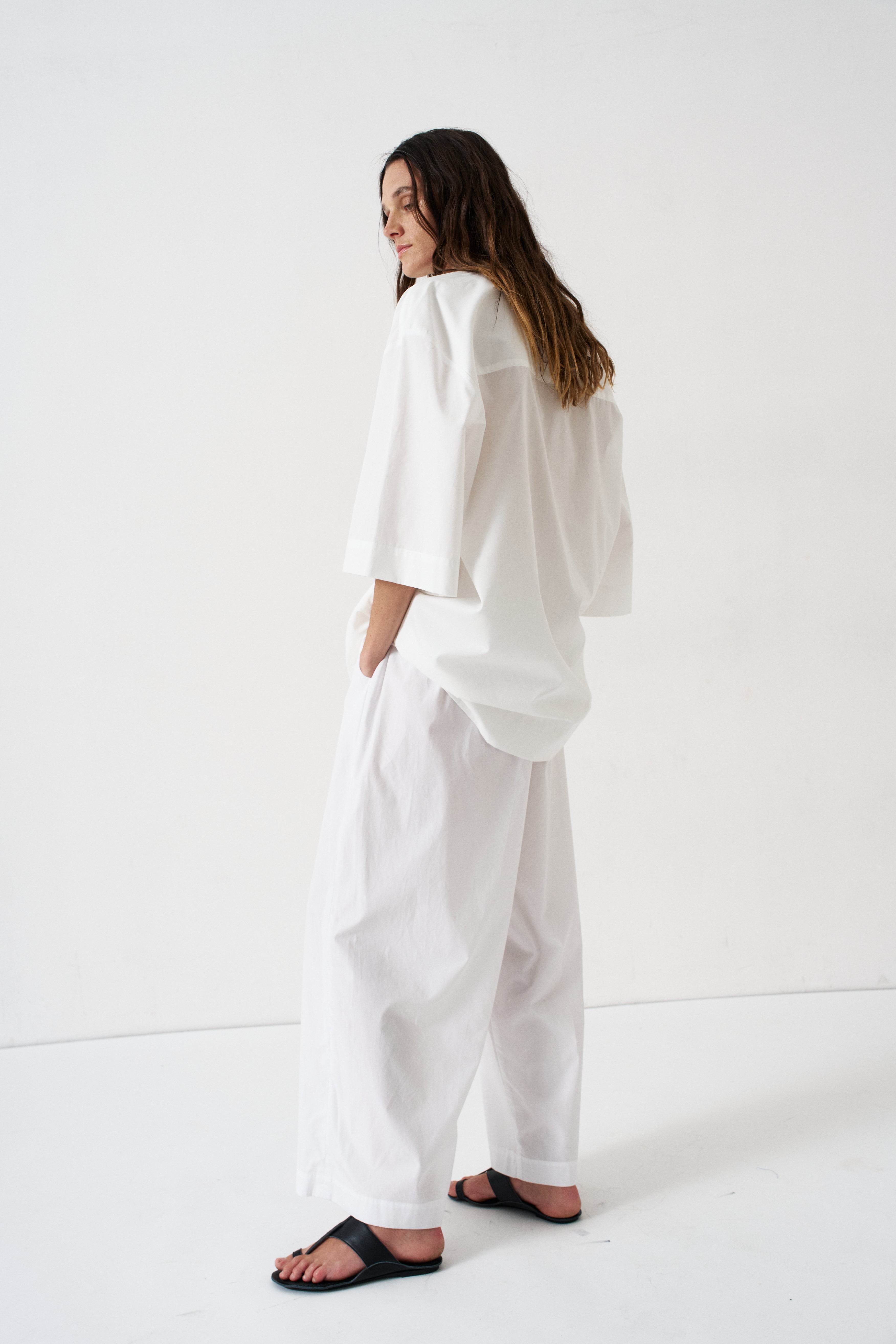 The Lotus Pant in White