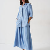 The Midi Swing Skirt in Avo