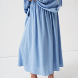 The Midi Swing Skirt in Avo