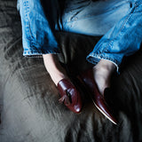 The Belgian Tassel Loafer in Oxblood