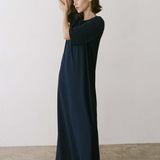 The Goddess Dress in Blue Lame