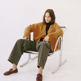 The Welt Pocket Cashmere Cardigan in Gold