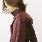 The Weekend Shirt in Oxblood Stripe