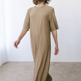 The Goddess Dress in Gold Lame