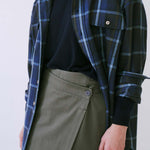 The Big Shirt Flannel in Blues