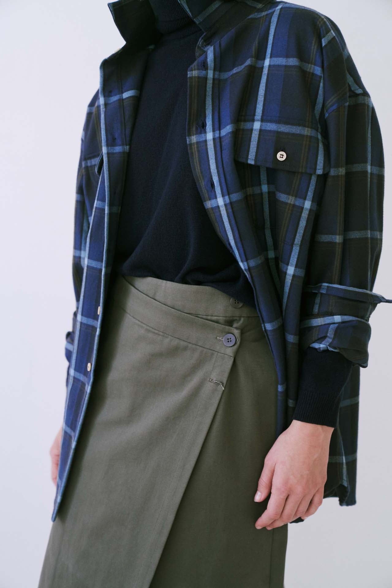 The Big Shirt Flannel in Blues
