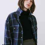 The Big Shirt Flannel in Blues