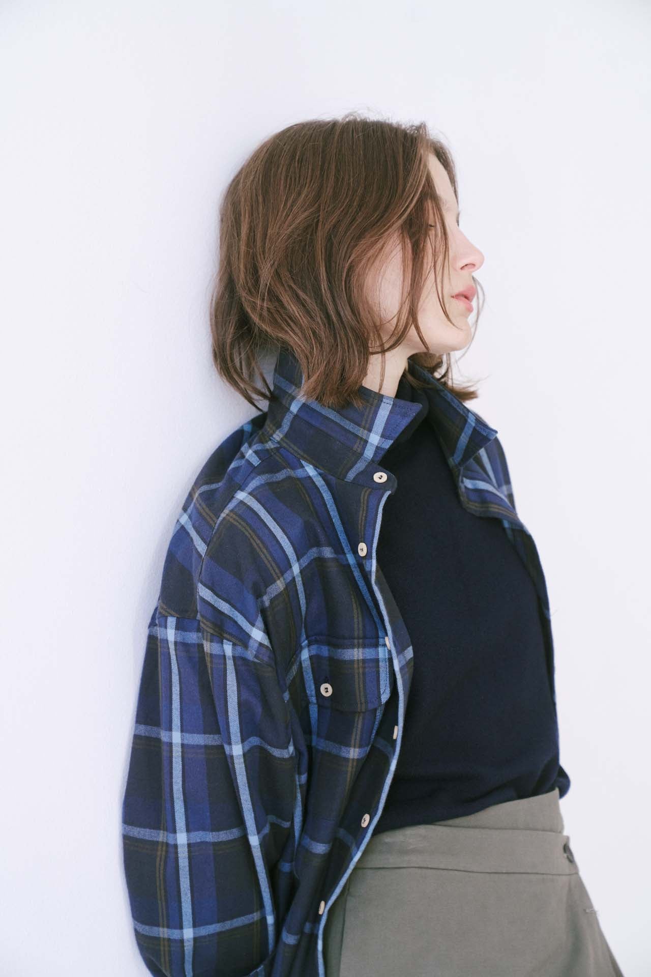 The Big Shirt Flannel in Blues