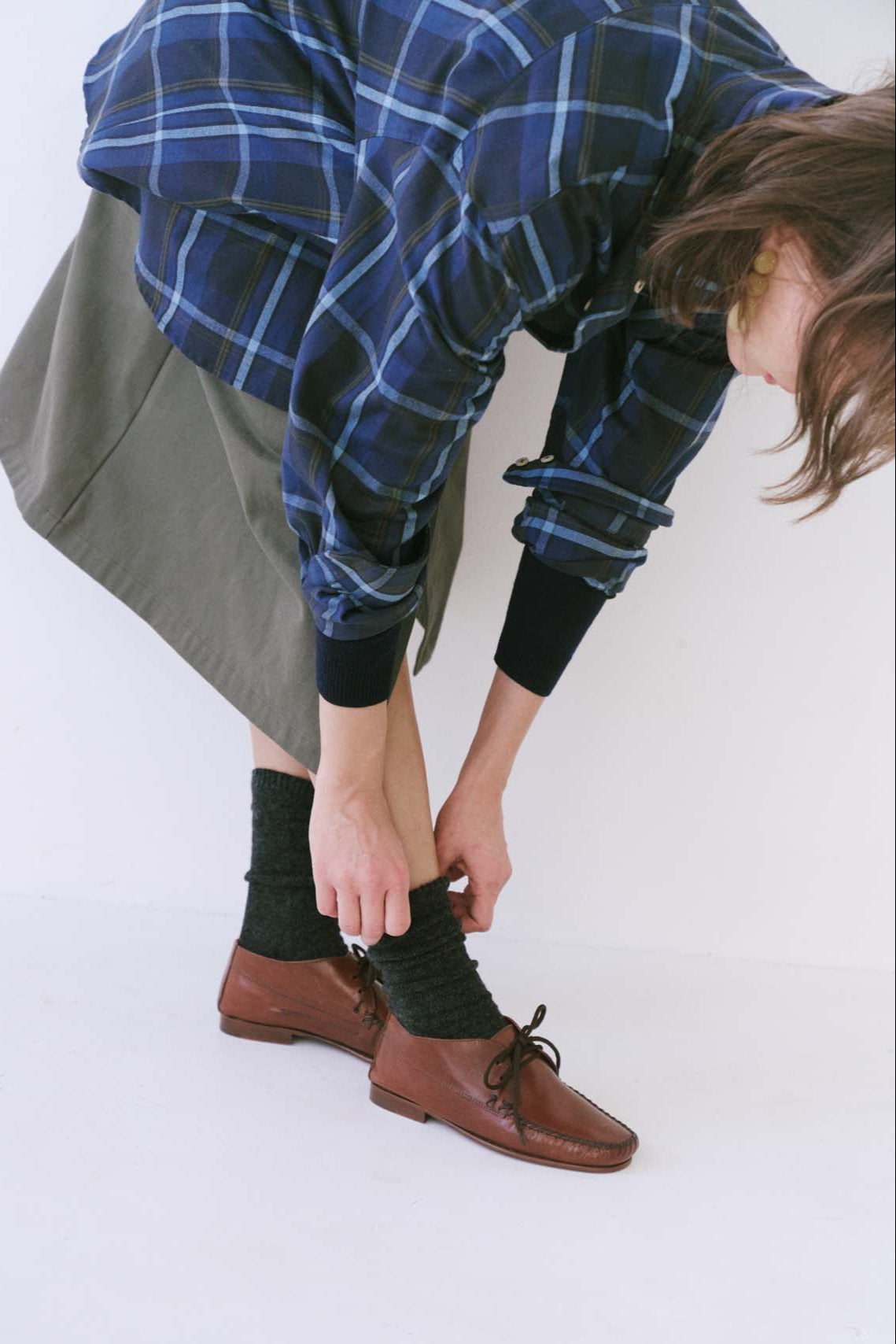 The Big Shirt Flannel in Blues