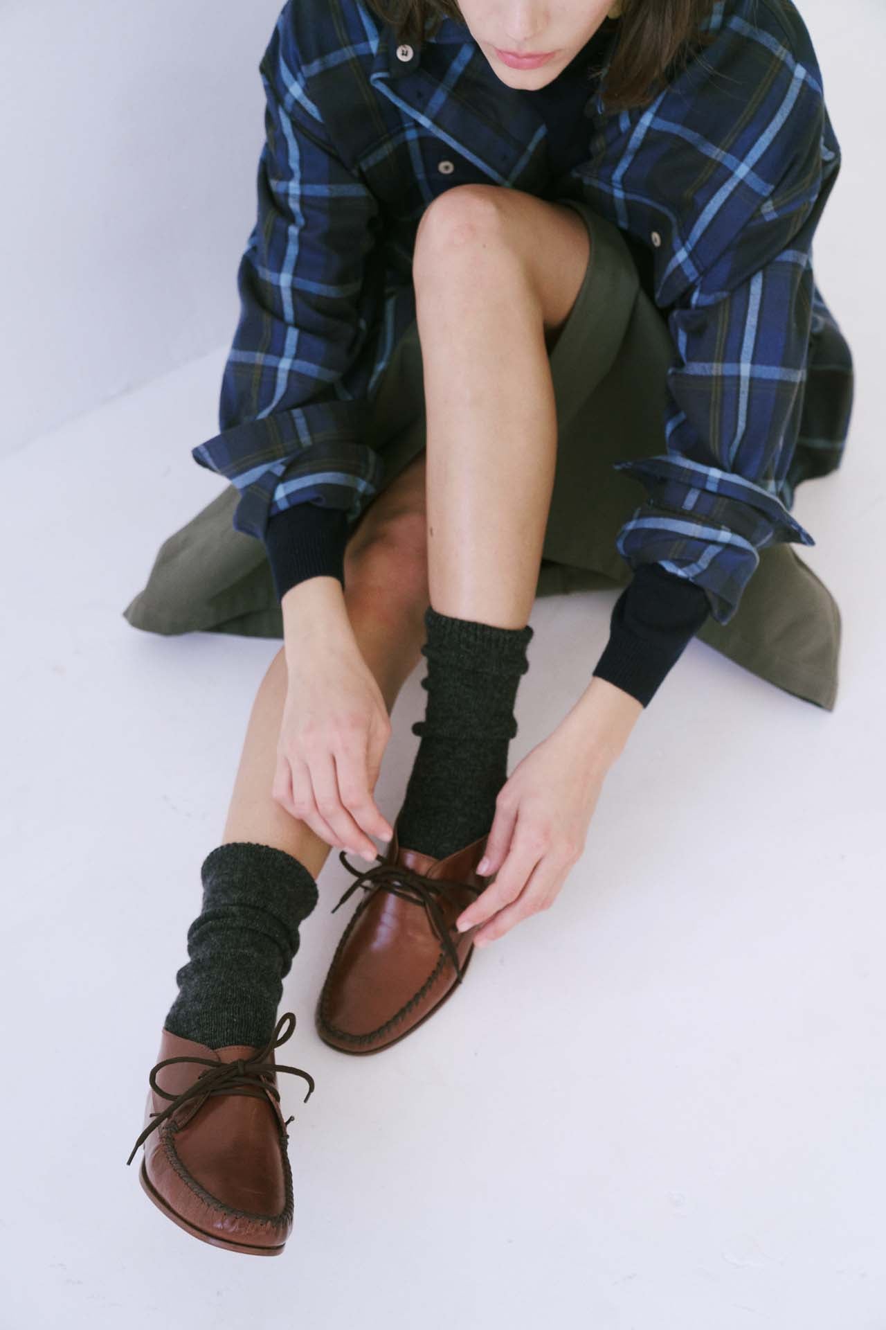The Big Shirt Flannel in Blues