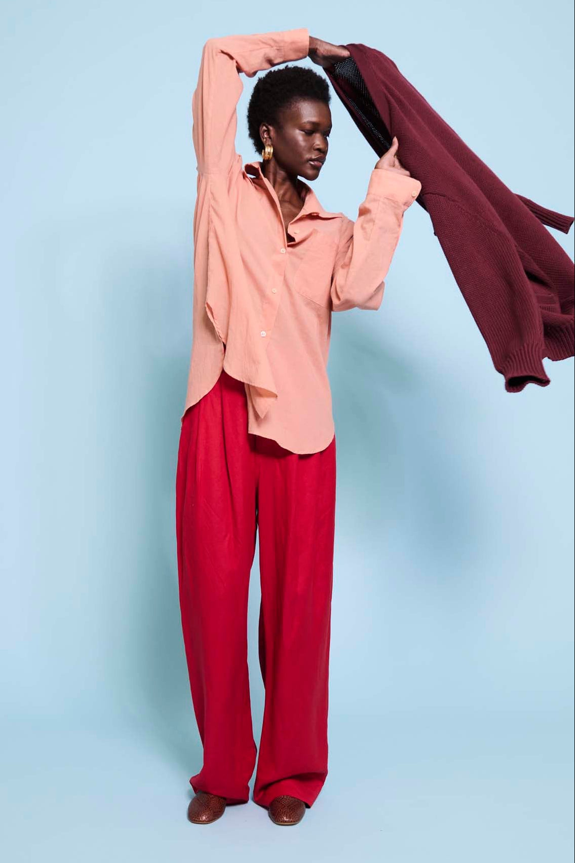 The Tapered Trouser in Red