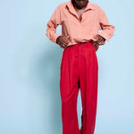 The Tapered Trouser in Red