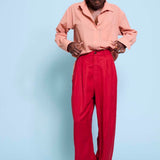 The Tapered Trouser in Red