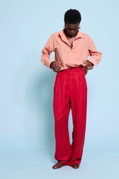 The Tapered Trouser in Red