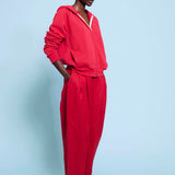 The Bird Hoodie in Red
