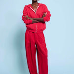 The Bird Hoodie in Red
