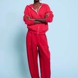 The Bird Hoodie in Red