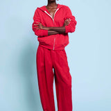 The Tapered Trouser in Red