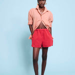 The Track Short in Red