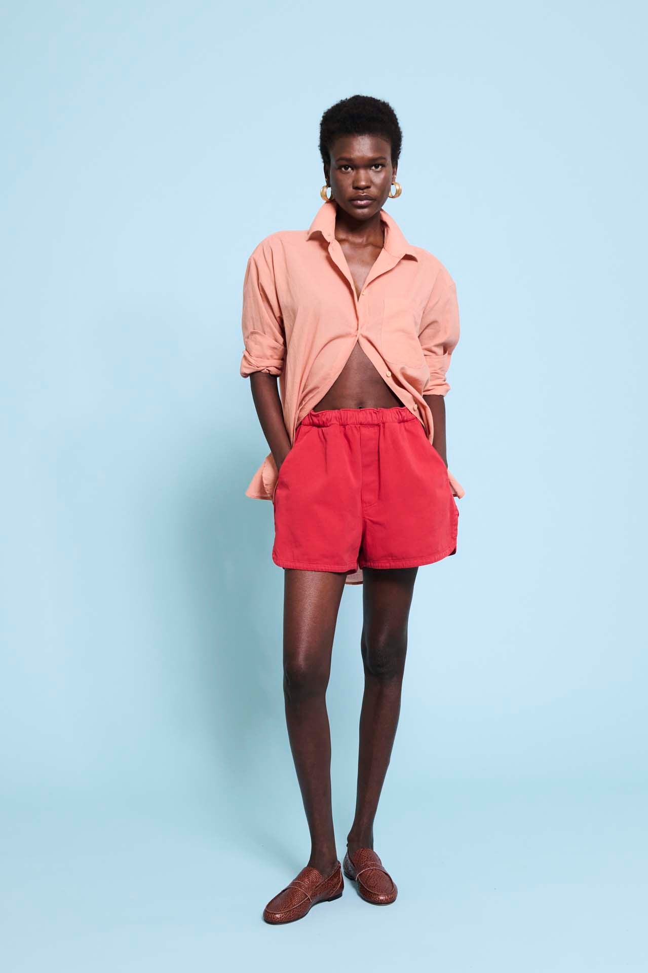 The Track Short in Red